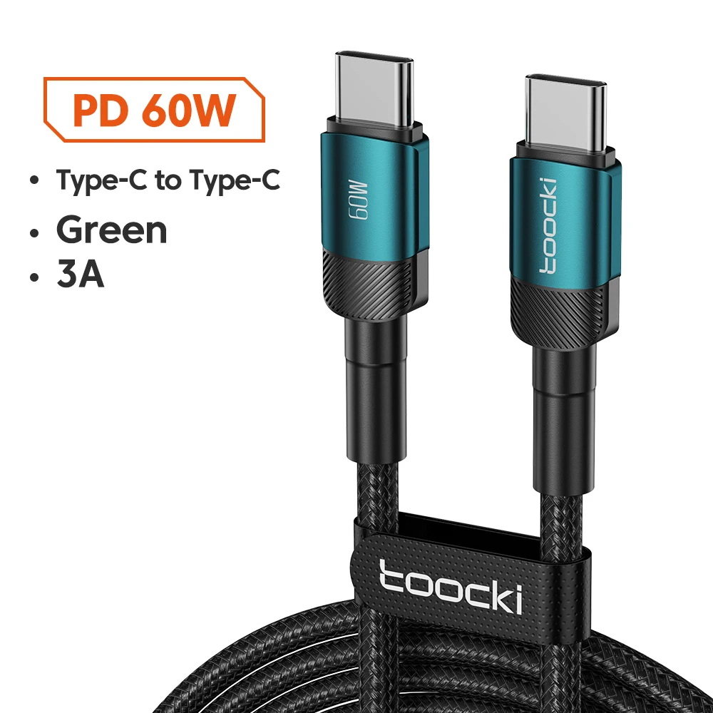 Cabo Toocki USB-C para USB-C 100W – Carregamento Rápido PD 3.0 / QC 4.0 Compatível com iPhone 15, MacBook, Samsung e Xiaomi - Imagem 7