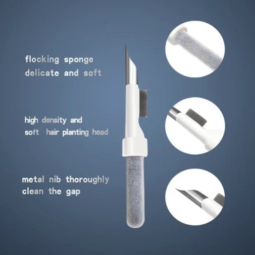 Cleaning Tool for Bluetooth Earphone For Airpods Pro 1 2 3 Earbuds Case Cleaning Pen Bursh Pen for Samsung Xiaomi Huawei Airdots - Imagem 5