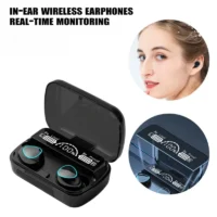 Original M10 Fones de ouvido Bluetooth Wireless Earpods Sports Stereo Noise Canceling Headphone Microphone Speaker Caixa De Som Gamer
