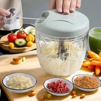 Triturador manual para cozinha Alho Multifuncional Cortador de vegetais Moedor de carne Moderno Minimalista